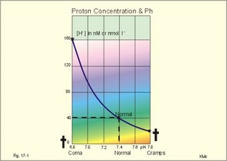 relationship between pH and proton concentration